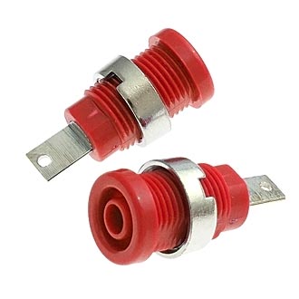 
						Штекер _ гнезда _ клеммы ZP013 4mm Panel-mount Socket,RED