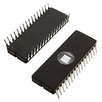 
						Микросхемы памяти M27C4001-12F1 CDIP32