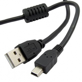 Компьютерный шнур MiniUSB-BM 5p USB-AM 1.8m F