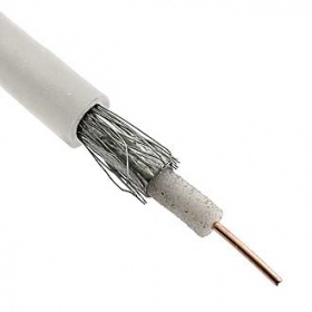 Коаксиальный кабель RG-58 (75-Ом) белый (100м)