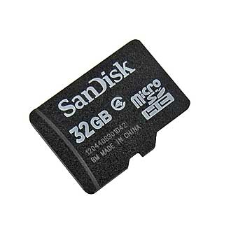 
						  MicroSD 32G Class 4 SanDisk