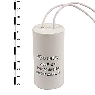 
						Пусковый конденсатор CBB60-1 25uF 450V (К78-17)