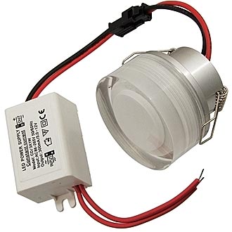 
						Светильник встраиваемый 1*1W 220v 80Lm 3200K D45X20H