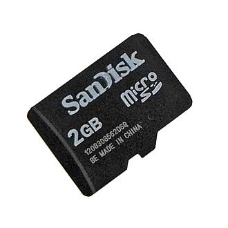 
						  MicroSD 2G Class 4 SanDisk