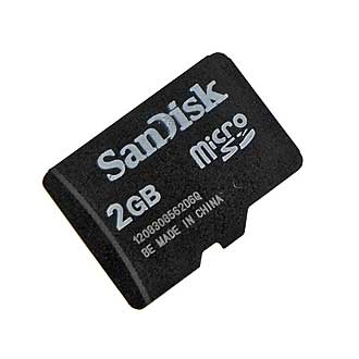 
						Электронный устройства MicroSD 2G Class 4 SanDisk