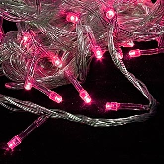 
						  100LED 220V 4W 10m Pink