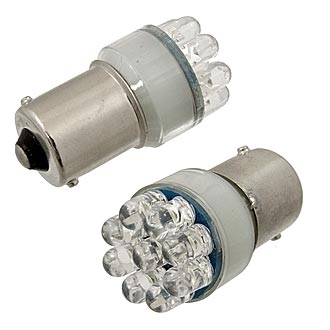 
						  1156 DC 12V 9LED F5 3Lm 0,5W W