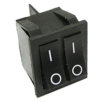
						Клавишный переключатель RS-2101-1C on-off черный