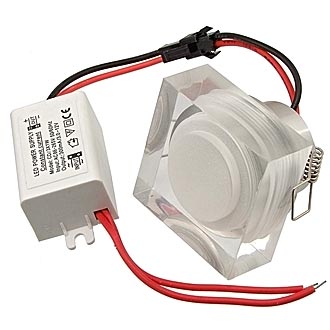 
						  1*1W 220v 80Lm 3200K D45*45*20H
