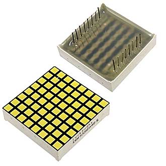 
						  8x8 2V 500mcd White (32x32mm)