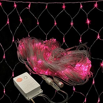 
						  200LED 220V 10W 2M *2M pink