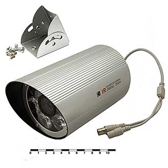 
						Видеокамера наблюдения уличная с ИК подсветкой WNK887 (420TVL 8MM)