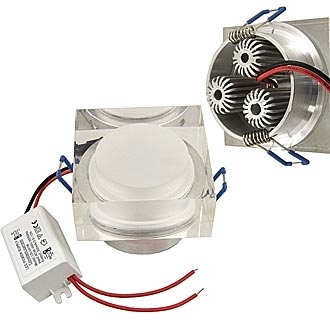 
						  3*1W 220v 220Lm 3200K D70*70*30H