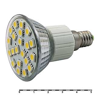 
						Лампа светодиодная LL-E14A-21-5W-WW