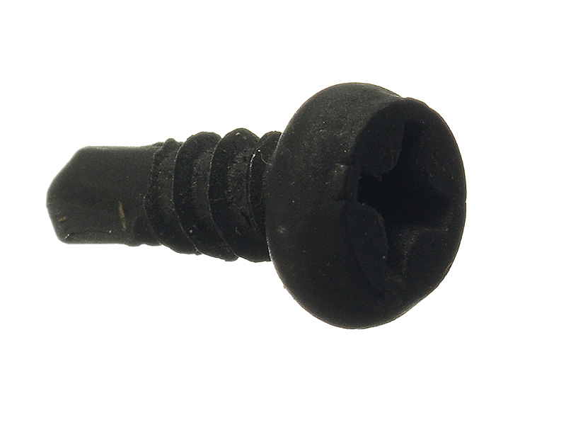 
						 Саморезы с полуцилиндрической головкой, крестообразным щлицем Phillips 2, наконечник — сверло, оксидированные, РМЗ