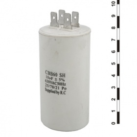 Пусковый конденсатор CBB60 10uF 630V (К78-17)