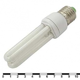 Лампа энергосберегающая E27 6400 15W 2U 220V