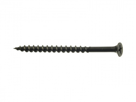 Саморезы с потайной головкой, крестообразным шлицем Phillips 2, острым наконечником, крупная резьба,оксидированные (КНР)