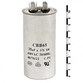 Пусковый конденсатор CBB65 35uF 450V