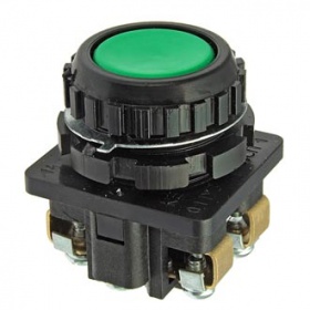 Кнопочный переключатель КЕ011 исп.1 (зеленая)